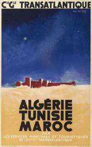 AUVIGNÉ Jan 1859-1952,ALGÉRIE, TUNISIE, MAROC, CIE GÉN,1934,Artcurial | Briest - Poulain - F. Tajan 2014-05-27