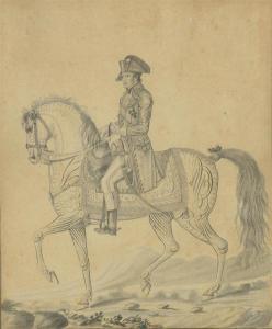 AUVREST,Napoléon à cheval de profil à gauche,Daguerre FR 2019-03-29