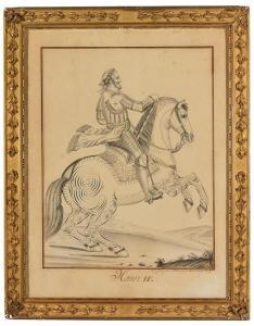 AUVREST,Portrait équestre d'Henri IV,19th century,Hotel des ventes Giraudeau FR 2020-07-18