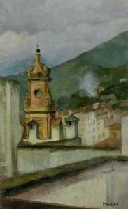 AVALLONE Pasquale 1884-1965,La chiesa,1901,Gonnelli IT 2023-05-23