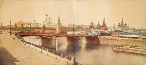 AVANZO B,View of the Kremlin over the Moscow river,Galerie Bassenge DE 2014-06-04