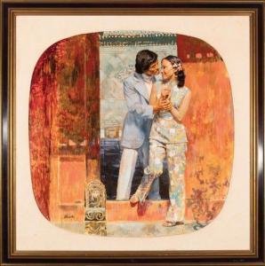 Avati James 1912-2005,Oriental Romance,Neal Auction Company US 2021-02-07