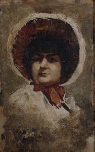 AVENDAÑO Donato 1840,dama con sombrero,Subastas Segre ES 2005-06-28