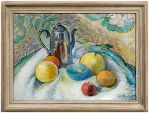 AVENT Mayna Treanor,(Tennessee, 1868-1959), still life with fruit and ,Brunk Auctions 2008-09-06