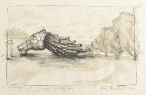 AVERBUCH ILAN 1953,PROPOSAL FOR RUNNYMEDE SCULPTURE FARM,1993,Sotheby's GB 2011-12-08