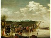 AVERCAMP Barent Pietersz 1612-1679,DIE WADENFISCHER BEIM EINZUG IHRER NETZE,Hampel DE 2023-09-28