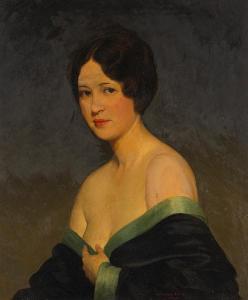 AVERY Kenneth Newell 1883-1949,A portrait of the artist's wife,1929,Bonhams GB 2009-07-19
