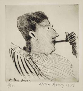 AVERY Milton Clark 1885-1965,Rothko with Pipe,1936,Christie's GB 2018-04-19