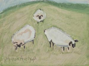 AVERY Milton Clark 1885-1965,Three Sheep,1963,Christie's GB 2016-05-19