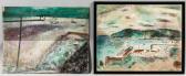 AVERY PARK Edwin 1891-1978,Two Coastal Scenes,1950,Skinner US 2021-08-31
