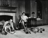 AVERY Sid,Bogart, Becall, and Stephen in their Living Room,1952,Clars Auction Gallery 2014-06-15