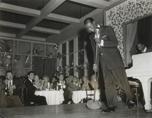 AVERY Sid 1918-2002,Nat "King" Cole performs at Ciro's Night Club. In ,1992,Leonard Joel 2023-07-19