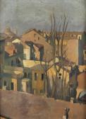 AVONDO Silvio 1911-1994,Paesaggio con case,Sant'Agostino IT 2023-12-12