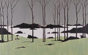 AVRIL Francois 1961,Les arbres en bord de mer,Conan-Auclair FR 2023-10-28