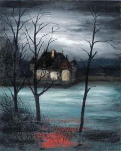 AVRIL Jean,Château au bord de l'étang,1961,Etienne de Baecque FR 2009-10-18