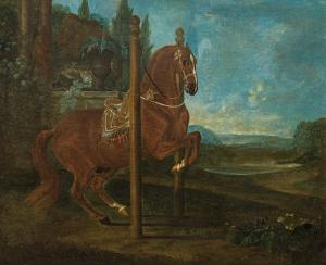 AXTMANN Leopold 1700-1748,Horse in Levade,1730,im Kinsky Auktionshaus AT 2021-07-06