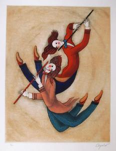 AYALAR,Two Flute Player,1980,Ro Gallery US 2023-09-08
