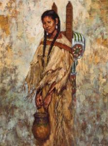 Ayers James 1969,Indian Woman Standing,2002,Altermann Gallery US 2020-06-19