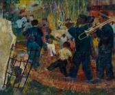 AYERS ROLAND 1932-2014,Untitled (New Orleans Scene).,1960,Swann Galleries US 2015-12-15