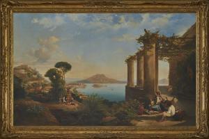 AYLMER Thomas Brabazon,Castle of Ischia, in the Bay of Naples, Mount Vesu,Leonard Joel 2021-04-19