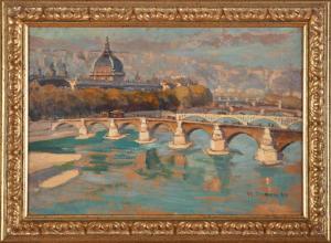 AYNARD Marc 1900-1900,Le Rhône et l'ancien pont de la Guillotière,Conan-Auclair FR 2022-12-17