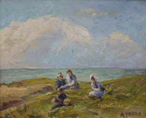 AYNARD Marc 1900-1900,Les fillettes de pécheurs à Sion (Vendée),Etienne de Baecque FR 2017-10-02