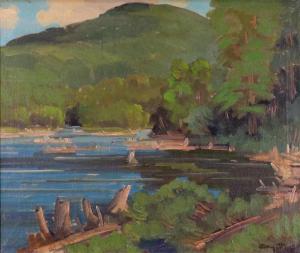 AYOTTE Léo 1909-1976,SUMMER LANDSCAPE,1952,Hodgins CA 2022-05-31