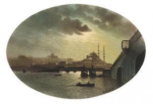 AZARIAN Onnik der 1883-1935,A view of the Bosporus,Bruun Rasmussen DK 2019-05-20