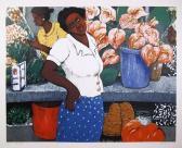 AZUZ David 1942-2017,Tropical Flowers,1980,Ro Gallery US 2007-07-12