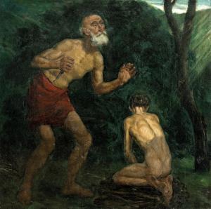 BáNáTI SVERáK József 1897-1951,Redemption of Isaac,Nagyhazi galeria HU 2021-02-23