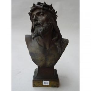 BÉGUINE Michel Léonard,Buste de Christ à la couronne d\’épines,19th/20th century,Herbette 2020-06-27