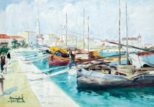 BéLA Hollósy,Port of Split,1940,Nagyhazi galeria HU 2016-05-31