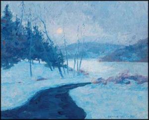 BÉLANGER Octave Louis Joseph 1886-1972,Winter Landscape,Heffel CA 2016-01-28