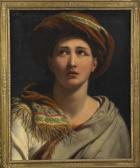 BÉRANGER Émile 1814-1883,Jeune homme au turban de cachemire,1832,Daguerre FR 2008-06-11