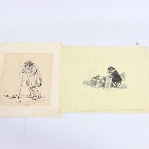 BÉRAT Eustache 1792-1884,2 satirical,Burstow and Hewett GB 2021-05-27