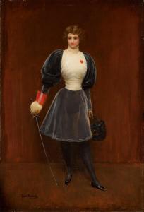 BÉRAUD Jean 1849-1935,A Woman Fencer,Sotheby's GB 2023-10-06