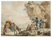 BÉRICOURT Etienne 1700-1700,Les pèlerins de Compostelle,18th century,Artprecium FR 2021-10-05