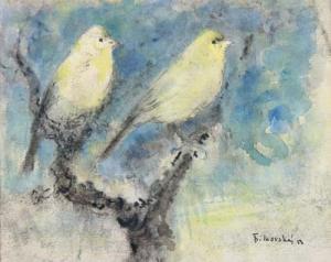 BíLKOVSKý frantisek 1909-1998,Zwei Kanarienvögel,DAWO Auktionen DE 2009-02-17