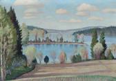 BÖRJESON Gunnar 1877-1945,A spring landscape,1939,Bruun Rasmussen DK 2017-11-21