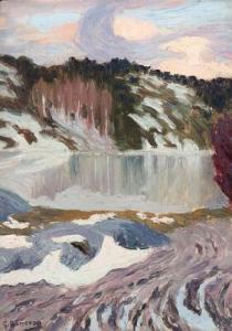 BÖRJESON Gunnar 1877-1945,Winter landscape,Bruun Rasmussen DK 2020-01-14