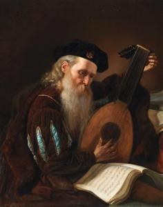 BöSS Johann 1822-1861,The Lute Player,1856,Palais Dorotheum AT 2015-12-07