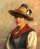 BÜCHE Josef 1848-1917,A portrait of a Tyrolean woman,Bonhams GB 2009-08-30