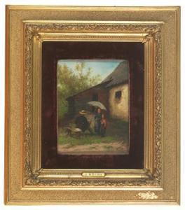 BÜCHE Josef 1848-1917,Ein Künstler malt die Bauernkinder,Palais Dorotheum AT 2018-11-14