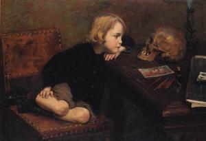 BÜCHEL Jules 1866-1900,The young Hamlet,1890,Christie's GB 1998-06-26
