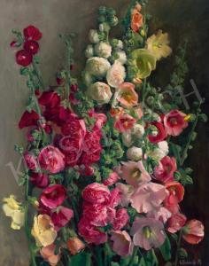 BÜKKERTI Mariska 1889-1923,Summer Flowers,Kieselbach HU 2021-12-20