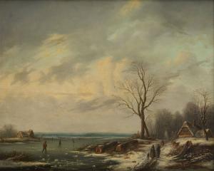 B.ourne C,Patineurs sur un bras de mer gelé,1845,Horta BE 2011-02-21