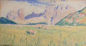 B. TARAZIC,Rocky landscape,1916,Meissner Neumann CZ 2008-09-27