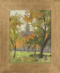 BAïKOV Leonid Petrovich 1918-1994,View through the trees; The lone haystack; The ed,1918,Christie's 2007-04-18