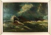 BAAIJENS Frans 1896-1970,Large seascape ships in storm,Twents Veilinghuis NL 2018-10-12
