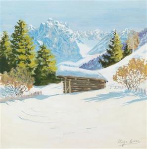 BAAR Hugo 1873-1912,A snowy landscape: "Wilder Kaiser bei Kössen in Ti,Palais Dorotheum 2018-10-02